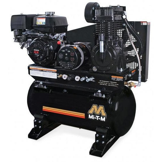 Mi-T-M Two Stage Combination Air Compressor / Generator Combination Diesel - 15.7/16.4 CFM - 175/90 PSI -  9.1 HP Kohler KD440 OHV