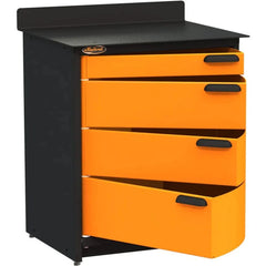 Swivel | 4-Drawer 2.5' Stationary Workbench