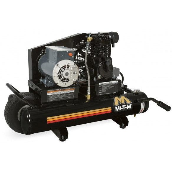 Mi-T-M Single Stage Electric Portable Air Compressors 7.3 CFM- 90 PSI - 8 gal