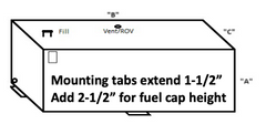 ATI Rectangular Diesel Aluminum Auxiliary Tank