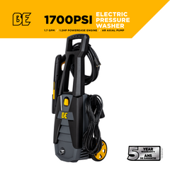BE 1,700 PSI 1.7 GPM Electric Pressure Washer with Powerease Motor and AR Axial Pump - P1715EN