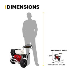 3,100 PSI 3.1 GPM Cold Water Gas Pressure Washer - B3165HAGS