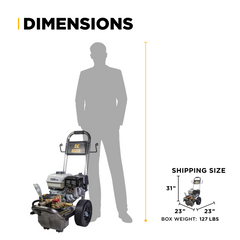 3,100 PSI 3.1 GPM Cold Water Gas Pressure Washer - B3165HSCS