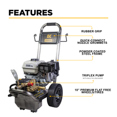 3,100 PSI 3.1 GPM Cold Water Gas Pressure Washer - B3165HSCS