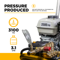 3,100 PSI 3.1 GPM Cold Water Gas Pressure Washer - B3165HSCS