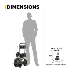 3,200 PSI 2.5 GPM Cold Water Gas Pressure Washer - B327PX