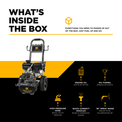 3,200 PSI 2.5 GPM Cold Water Gas Pressure Washer - B327PX