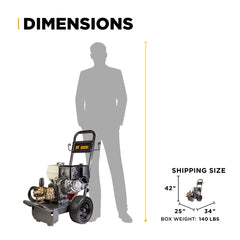 4,200 PSI 4.2 GPM Cold Water Gas Pressure Washer - B4213HCS