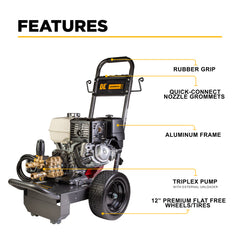 4,200 PSI 4.2 GPM Cold Water Gas Pressure Washer - B4213HCS
