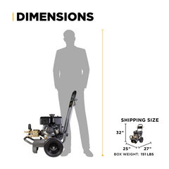 4,400 PSI 4.2 GPM Cold Water Gas Pressure Washer - B4415PCS
