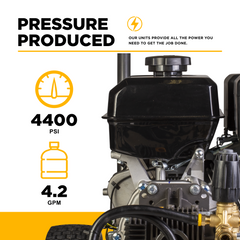4,400 PSI 4.2 GPM Cold Water Gas Pressure Washer - B4415PCS