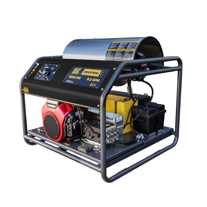 BE 3500 PSI @ 5.6 GPM General Pump TS2021 Belt Drive Hot Water Pressure Washer - Oil/Diesel Fired