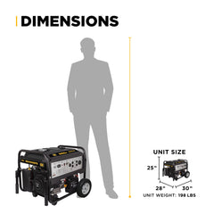 BE 9400 Watt Generator Duel Fuel 459cc Powerease with Gas and Propane