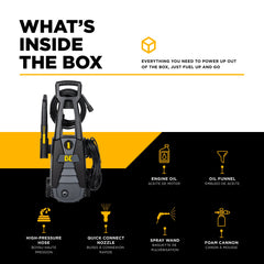BE 1,700 PSI 1.7 GPM Electric Pressure Washer with Powerease Motor and AR Axial Pump - P1715EN