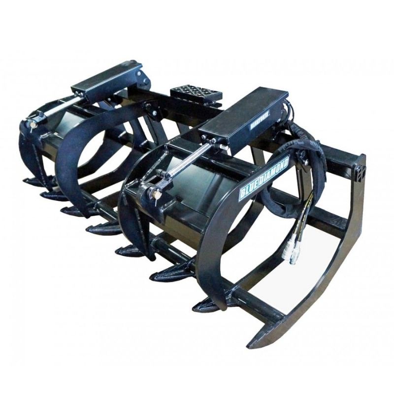 Blue Diamond Heavy Duty Skid Steer Root Grapple