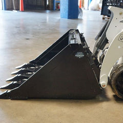 Blue Diamond Low Profile Mini Skid Steer Bucket With Teeth