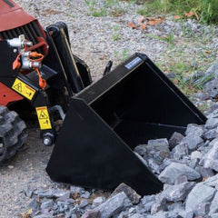 Blue Diamond Mini Skid Steer Bucket Low Profile With Smooth Edge