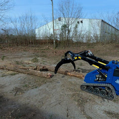 Blue Diamond Mini Skid Steer Log Grapple