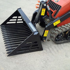 Blue Diamond Mini Skid Steer Rock Bucket