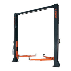 Stratus | SAE-C15X 2 Post Overhead Clear Floor Direct Drive 15,000 LBS Capacity Single Point Manual Release Car Lift