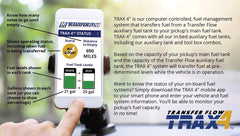 Transfer Flow Low Profile Under Tonneau Auxiliary Fuel Tank