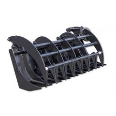 Blue Diamond Heavy Duty Skid Steer Root Rake Grapple