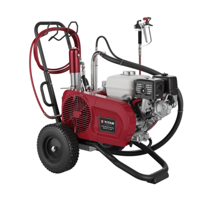 Titan PowrTwin 6900 Plus 3300 PSI @ 2.25 GPM Gas Powered Airless Paint Sprayer - Cart