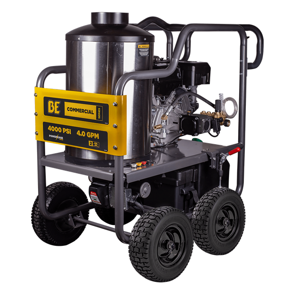 BE 4000 PSI @ 4.0 GPM DD Hot Water Pressure Washer (w/ Powerease 420 Engine & AR Triplex Pump)