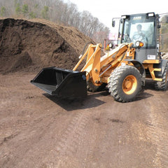 Blue Diamond Mulch and Snow Bucket Skid Steer Heavy Duty