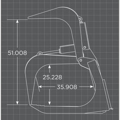Loflin Fabrication Monster Root Grapple for Skid Steer