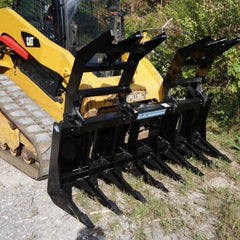 Blue Diamond Severe Duty Skid Steer Root Rake Grapple