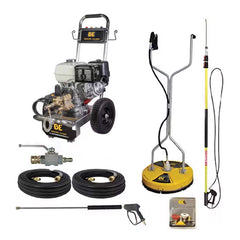 BE Power Equipment Professional 4200 PSI (Gas - Cold Water) Start Your Own Pressure Washing Business Kit w/ SS Frame, Comet Pump & Honda GX390 Engine