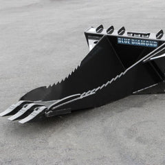 Blue Diamond Stump Bucket for Skid Steer