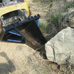 Blue Diamond Stump Bucket for Skid Steer